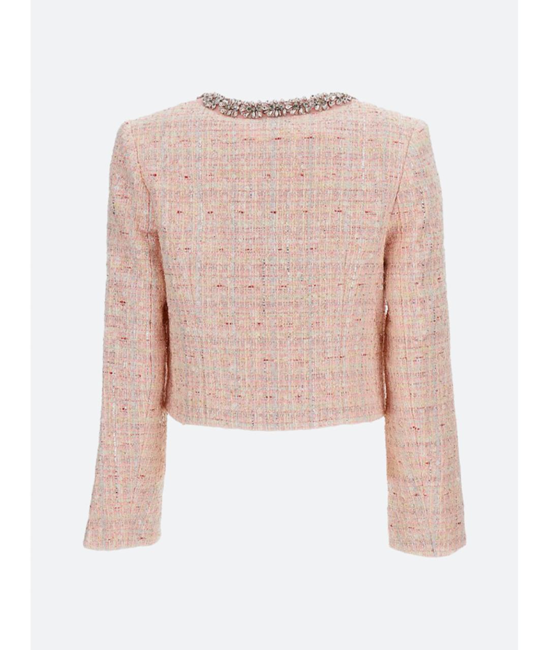 SELF-PORTRAIT Розовый хлопковый жакет/пиджак, фото 6