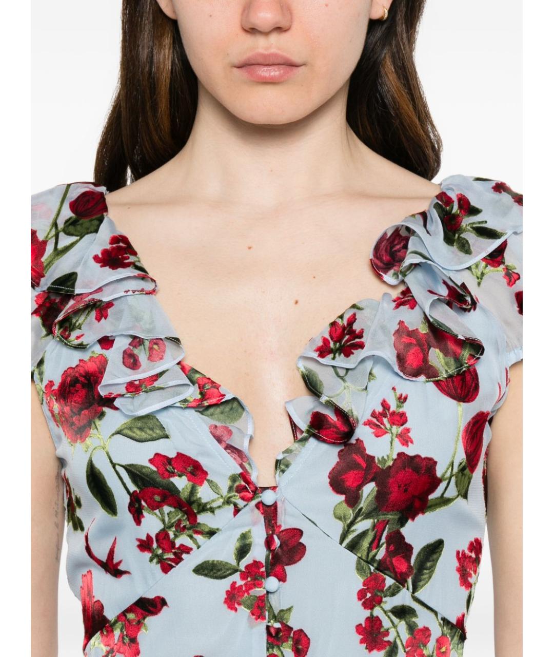 ALICE+OLIVIA Голубое повседневное платье, фото 5