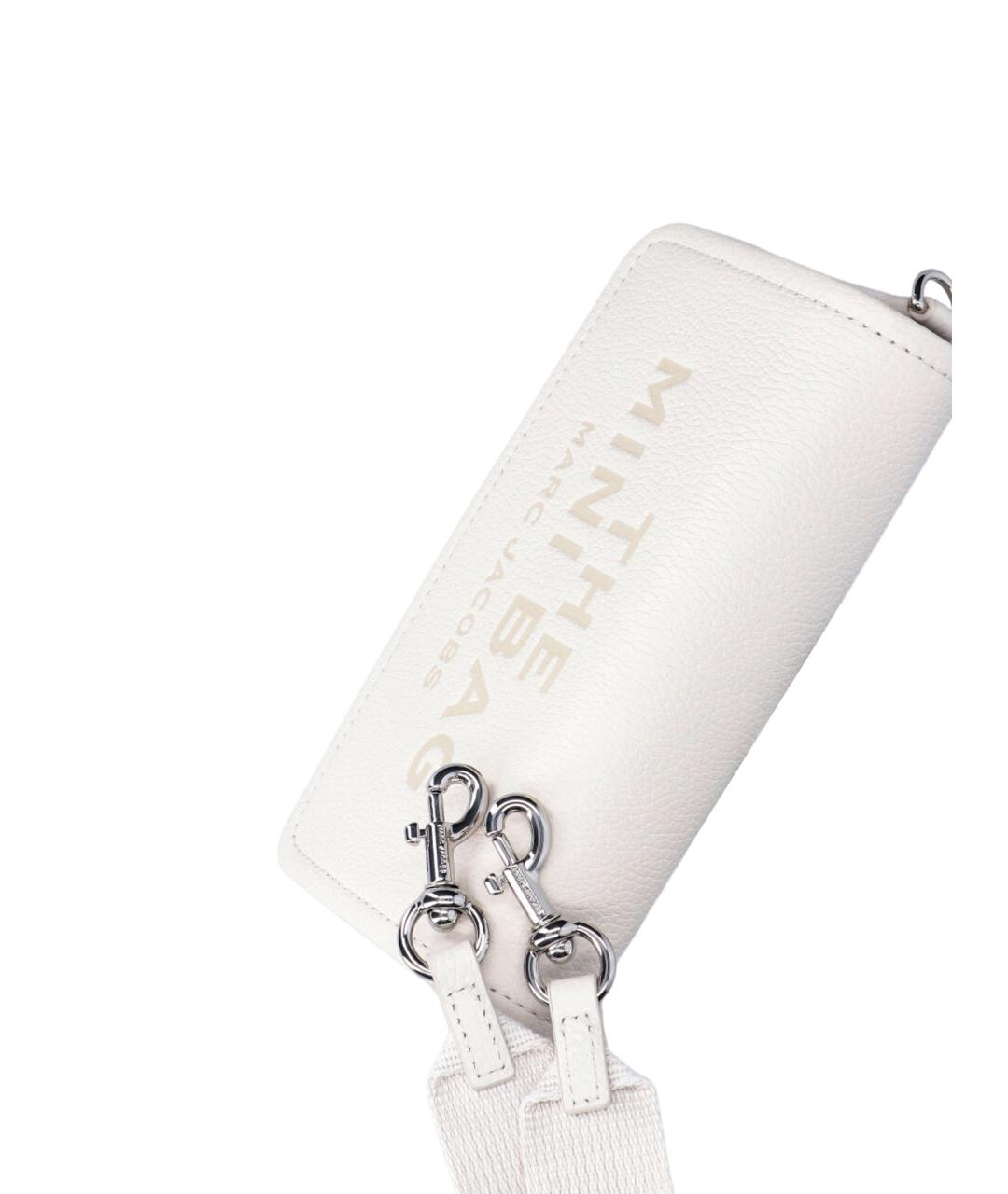 MARC JACOBS Белая кожаная сумка через плечо, фото 4