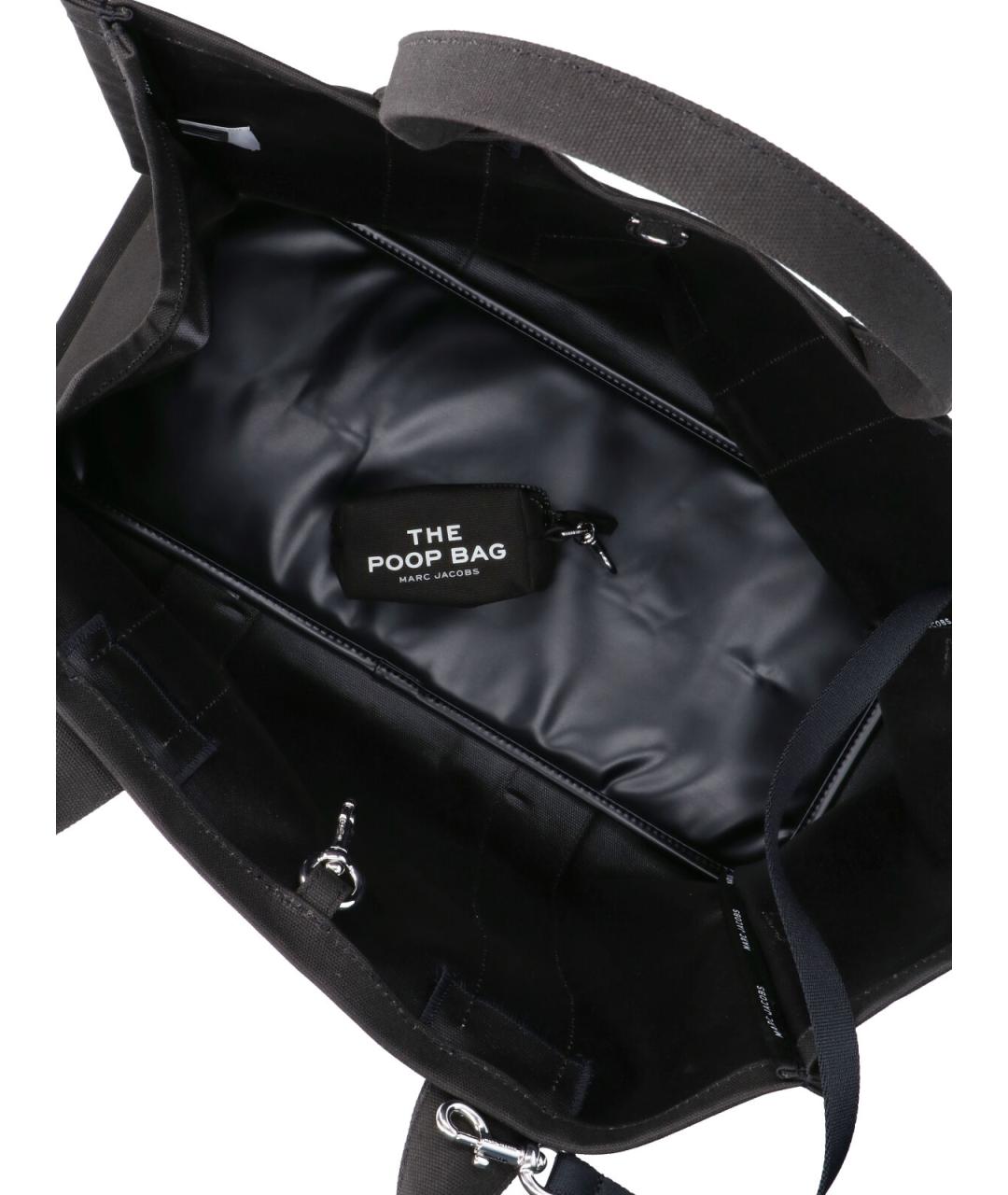 MARC JACOBS Черная хлопковая сумка тоут, фото 4