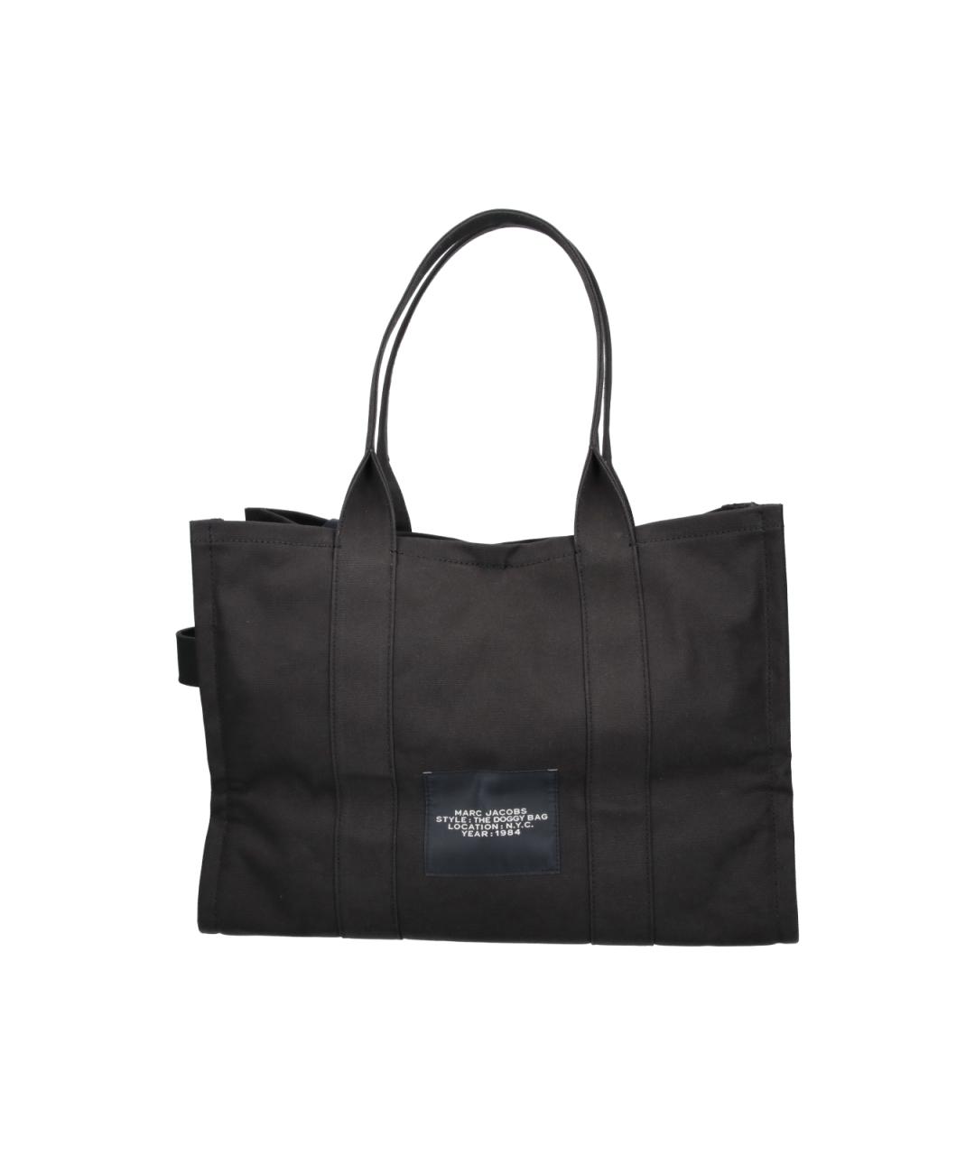 MARC JACOBS Черная хлопковая сумка тоут, фото 3