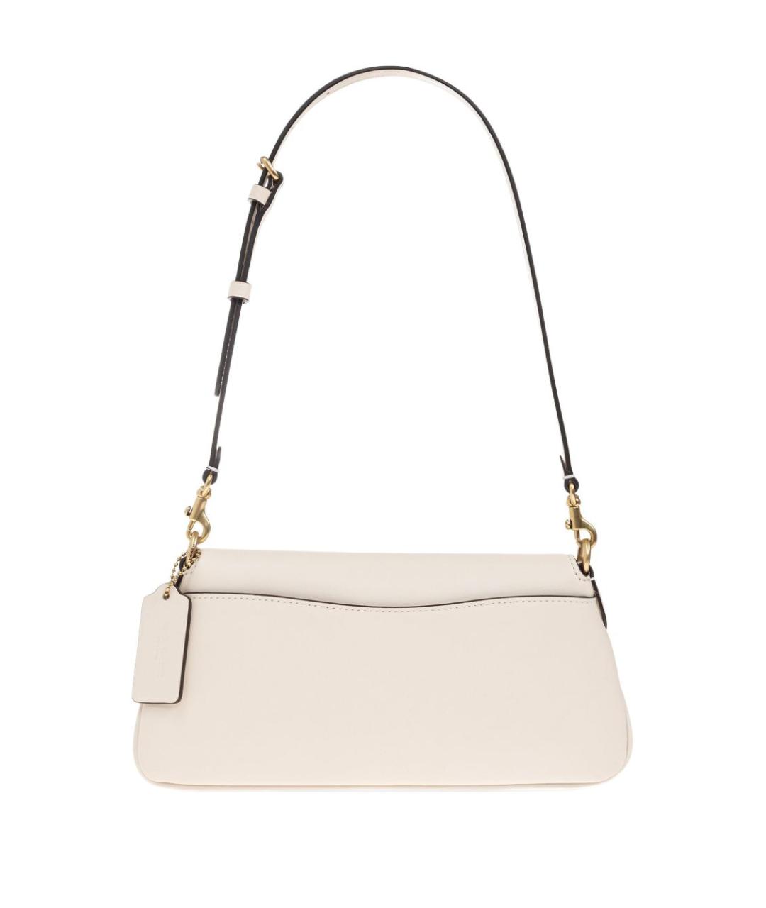 COACH Белая кожаная сумка через плечо, фото 2