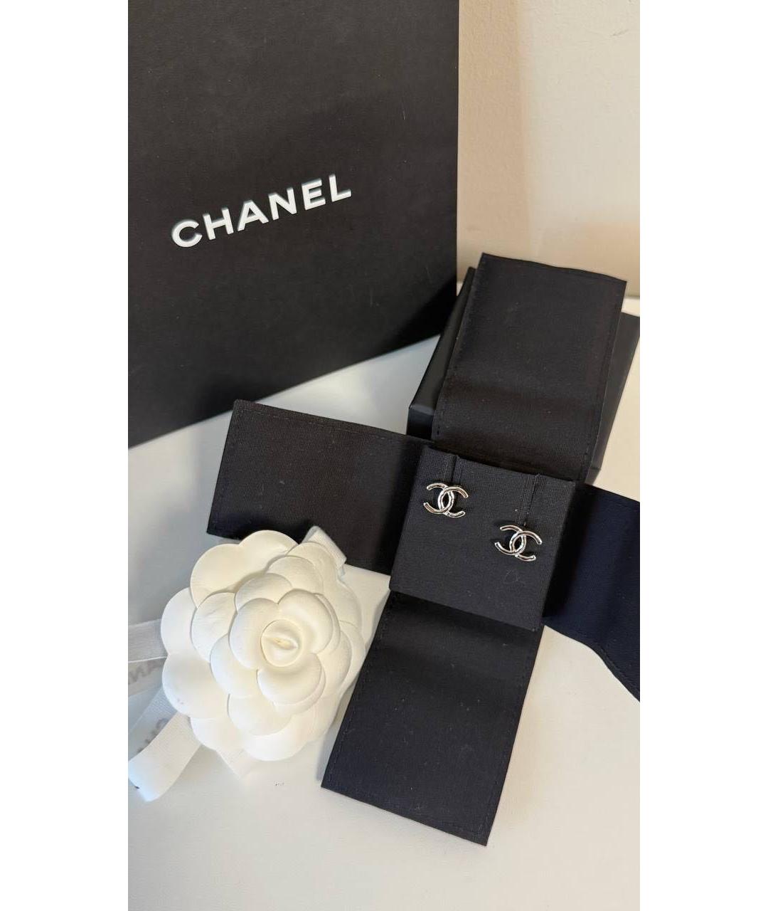 CHANEL Золотые латунные серьги, фото 5