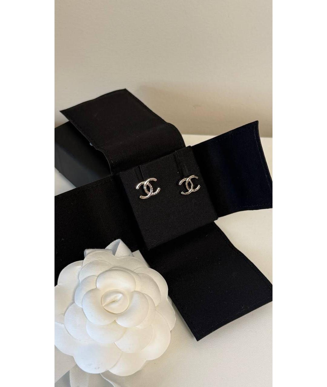 CHANEL Золотые латунные серьги, фото 4