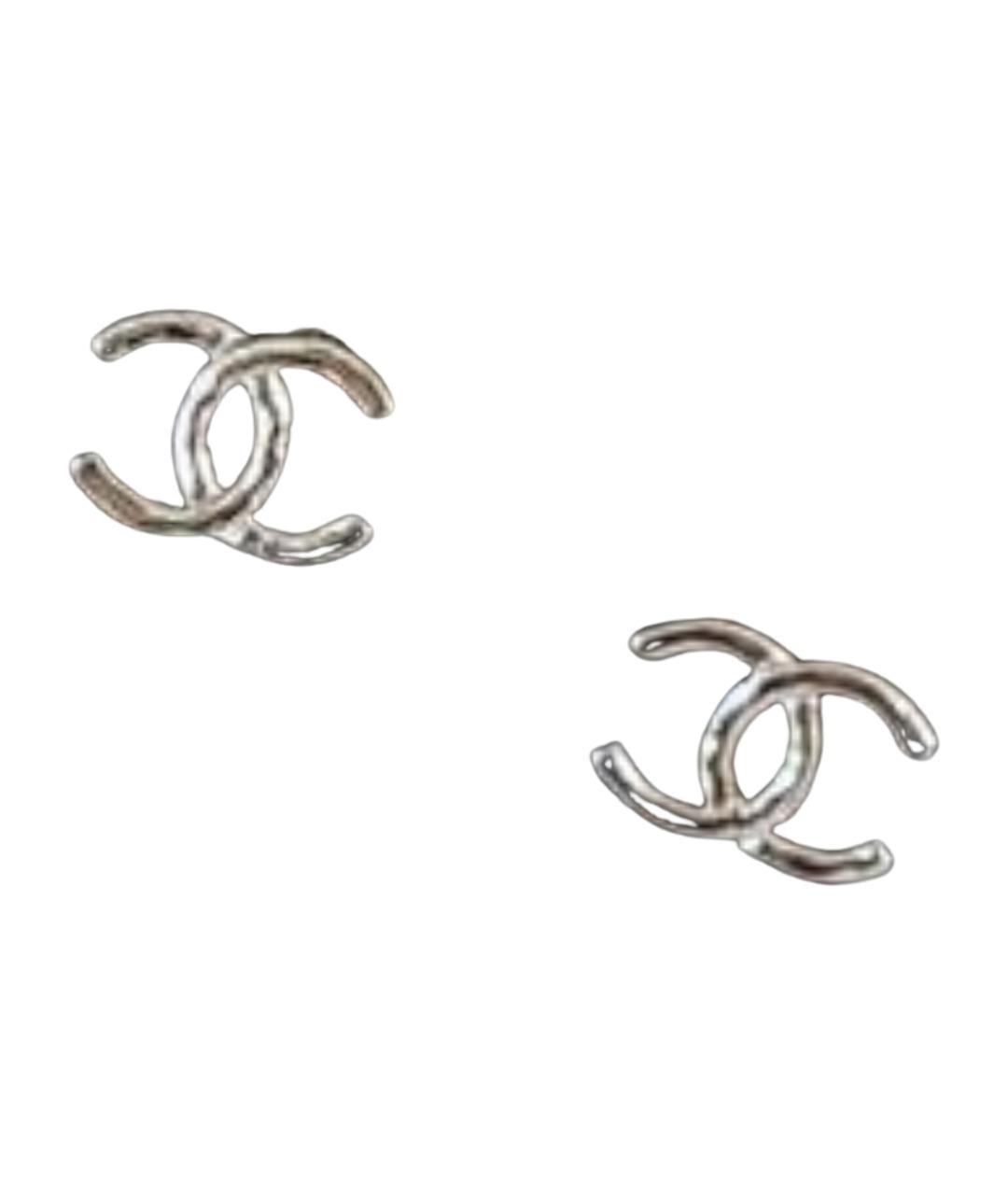 CHANEL Золотые латунные серьги, фото 1