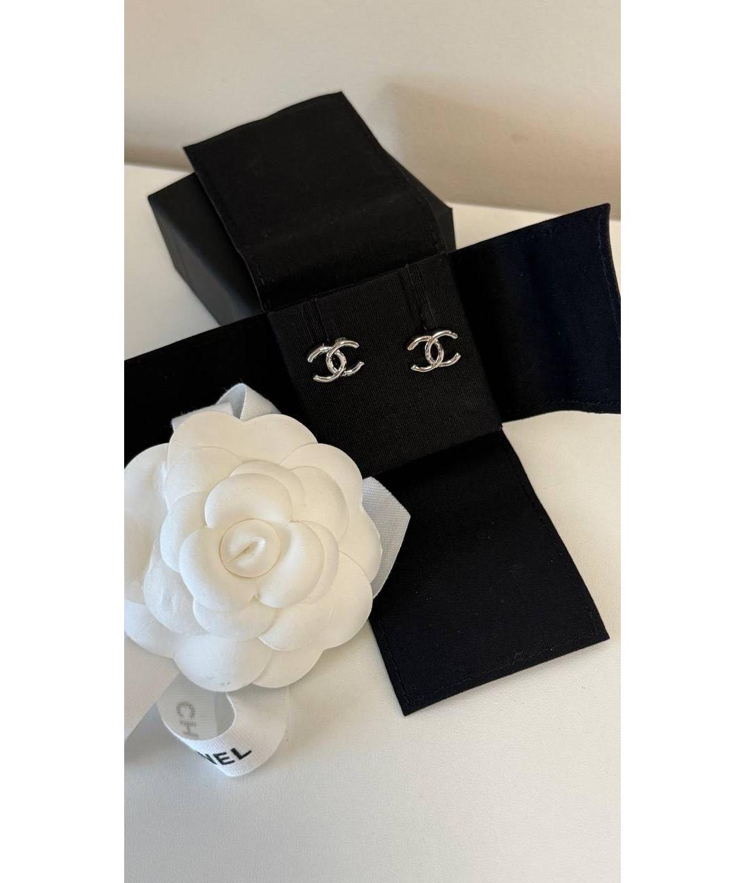 CHANEL Золотые латунные серьги, фото 2