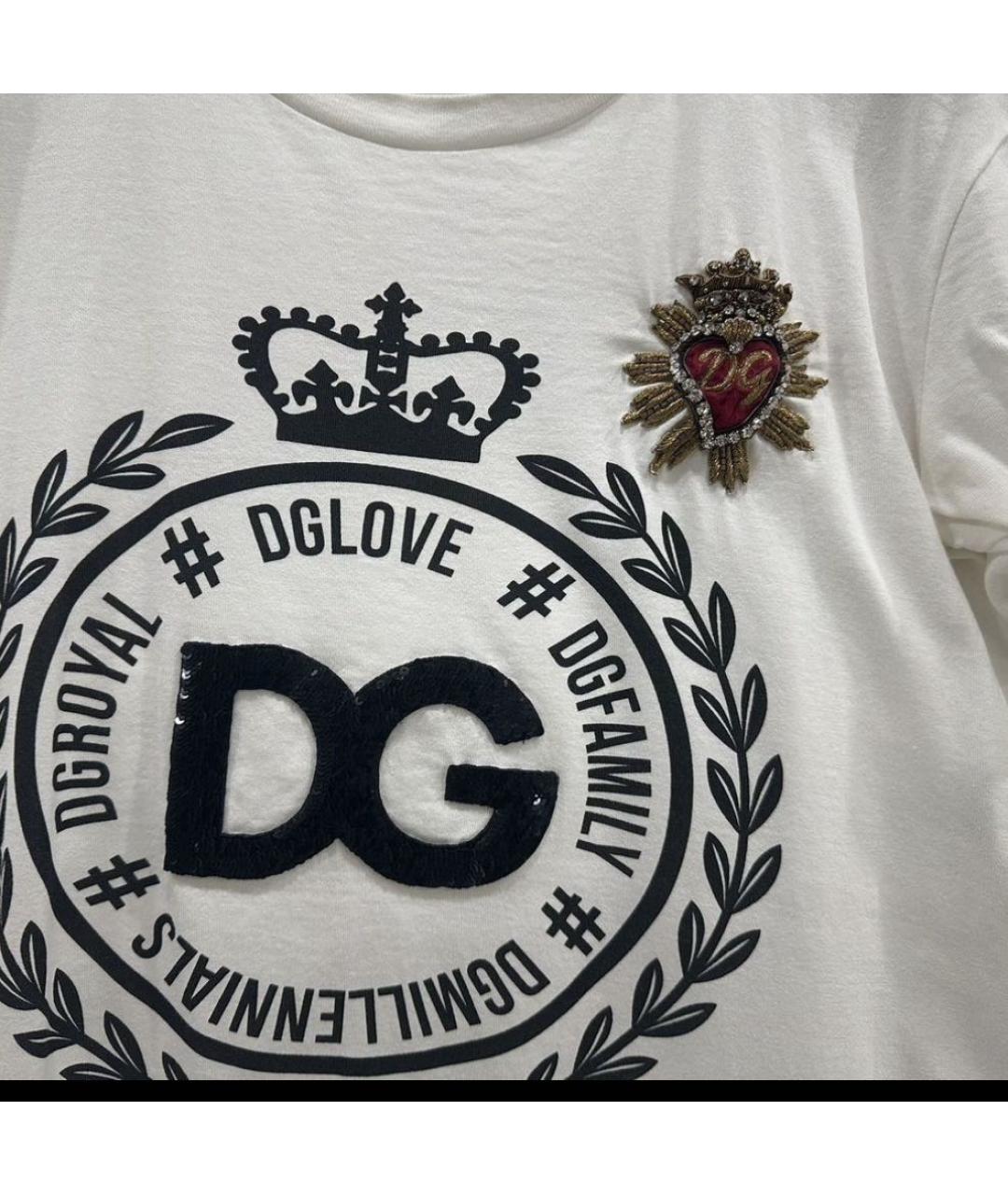 DOLCE&GABBANA Белая футболка, фото 3