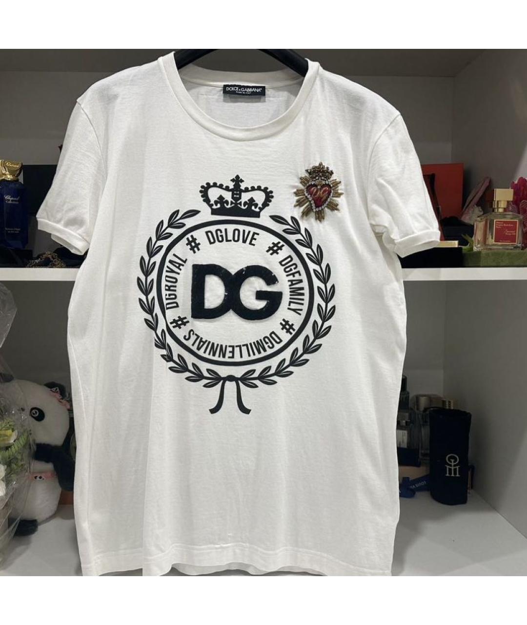 DOLCE&GABBANA Белая футболка, фото 5