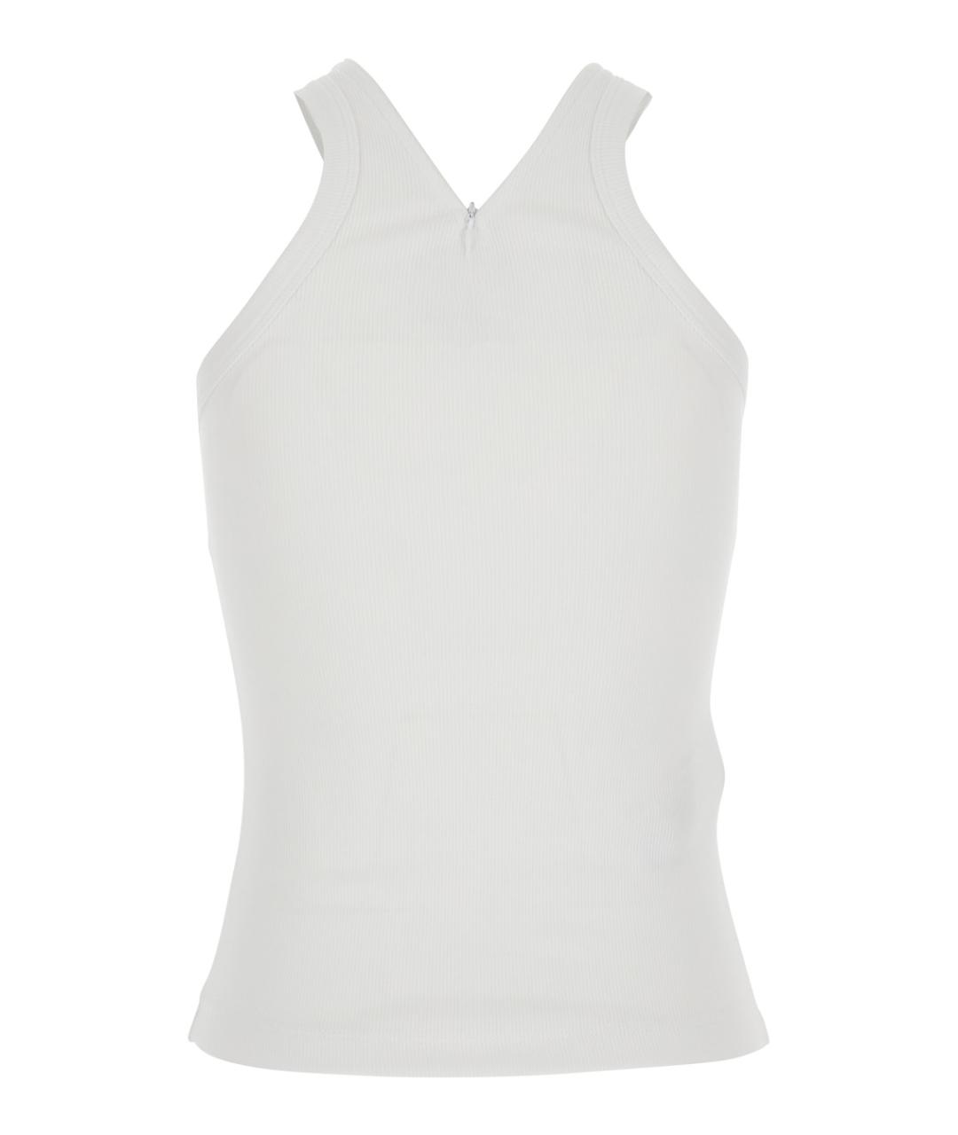 PINKO Белая хлопковая майка, фото 1