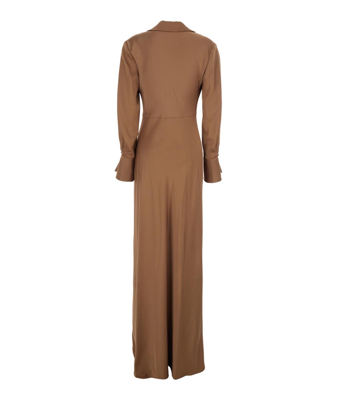 SIMKHAI Коричневое ацетатное платье, фото 2