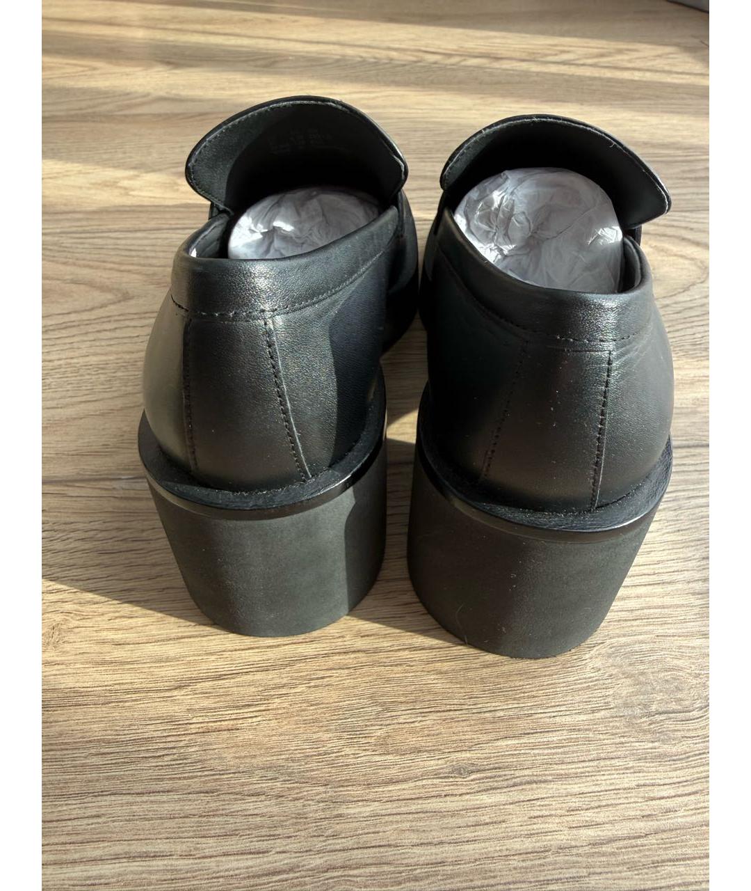 STUART WEITZMAN Черные кожаные лоферы, фото 4