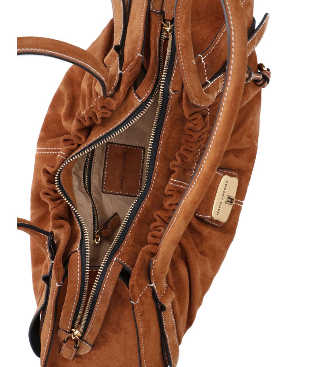 MARC JACOBS Коричневая замшевая сумка тоут, фото 4