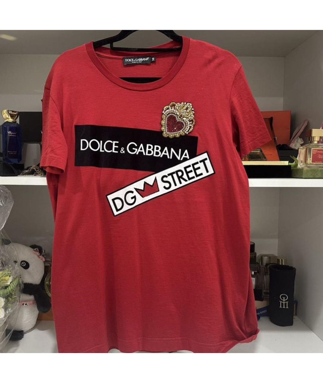 DOLCE&GABBANA Красная футболка, фото 5