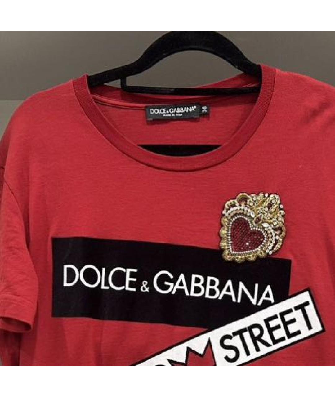 DOLCE&GABBANA Красная футболка, фото 3