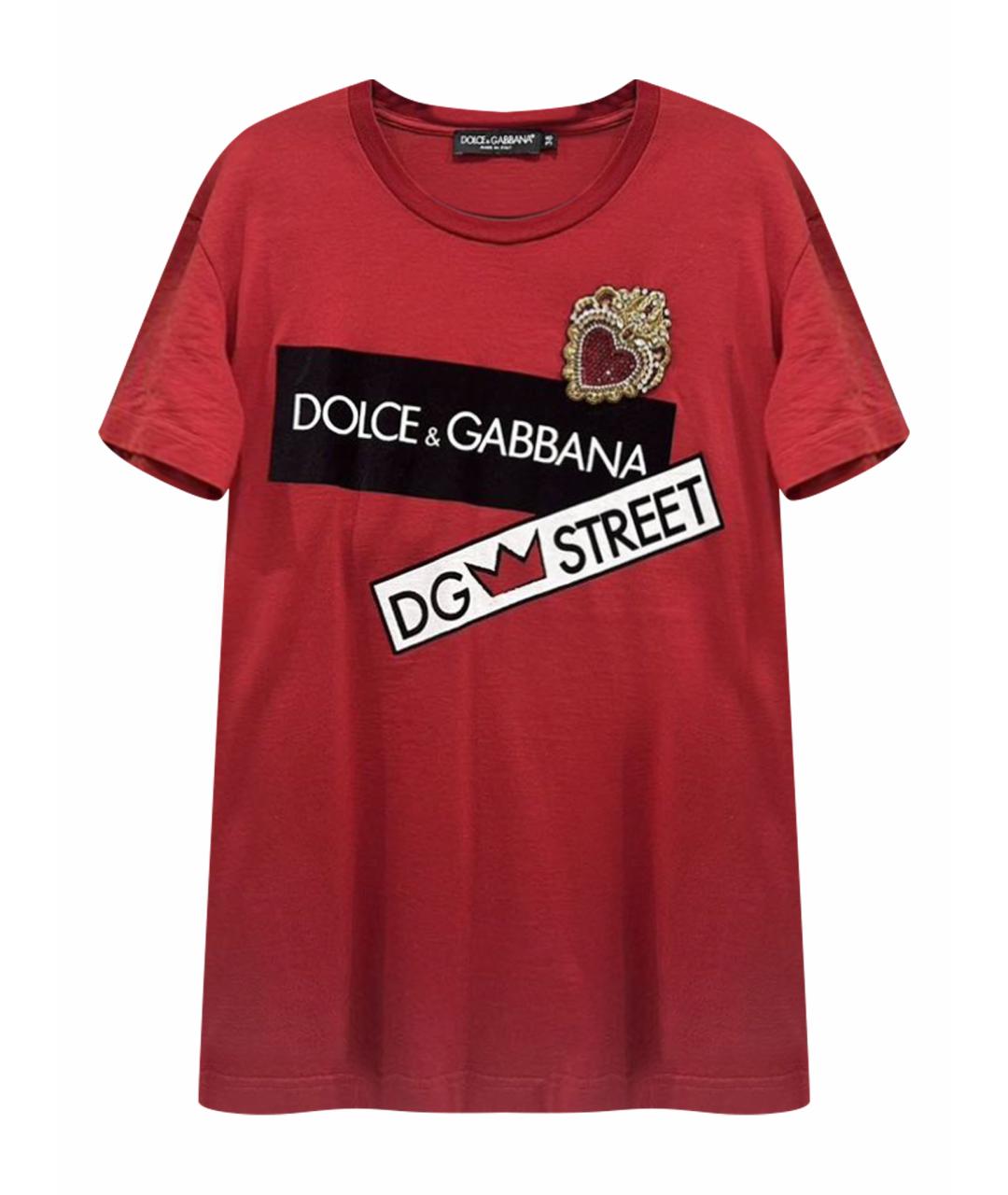 DOLCE&GABBANA Красная футболка, фото 1