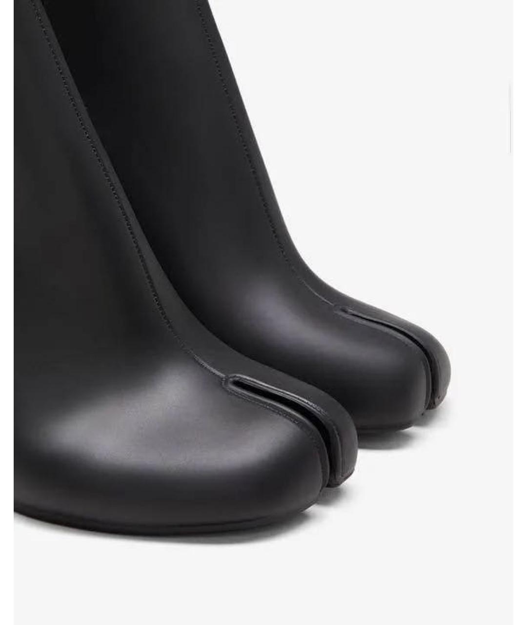 MAISON MARGIELA Черные резиновые полусапоги, фото 4