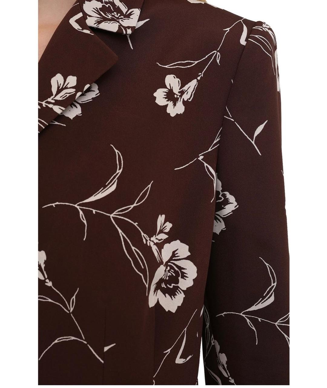 RALPH LAUREN Коричневый шелковый жакет/пиджак, фото 4