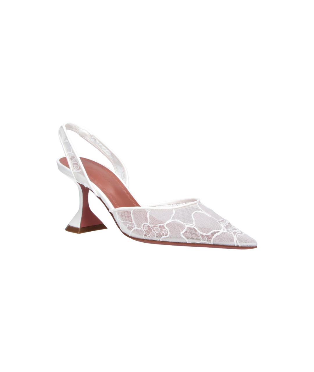 Amina Muaddi Белые туфли, фото 2