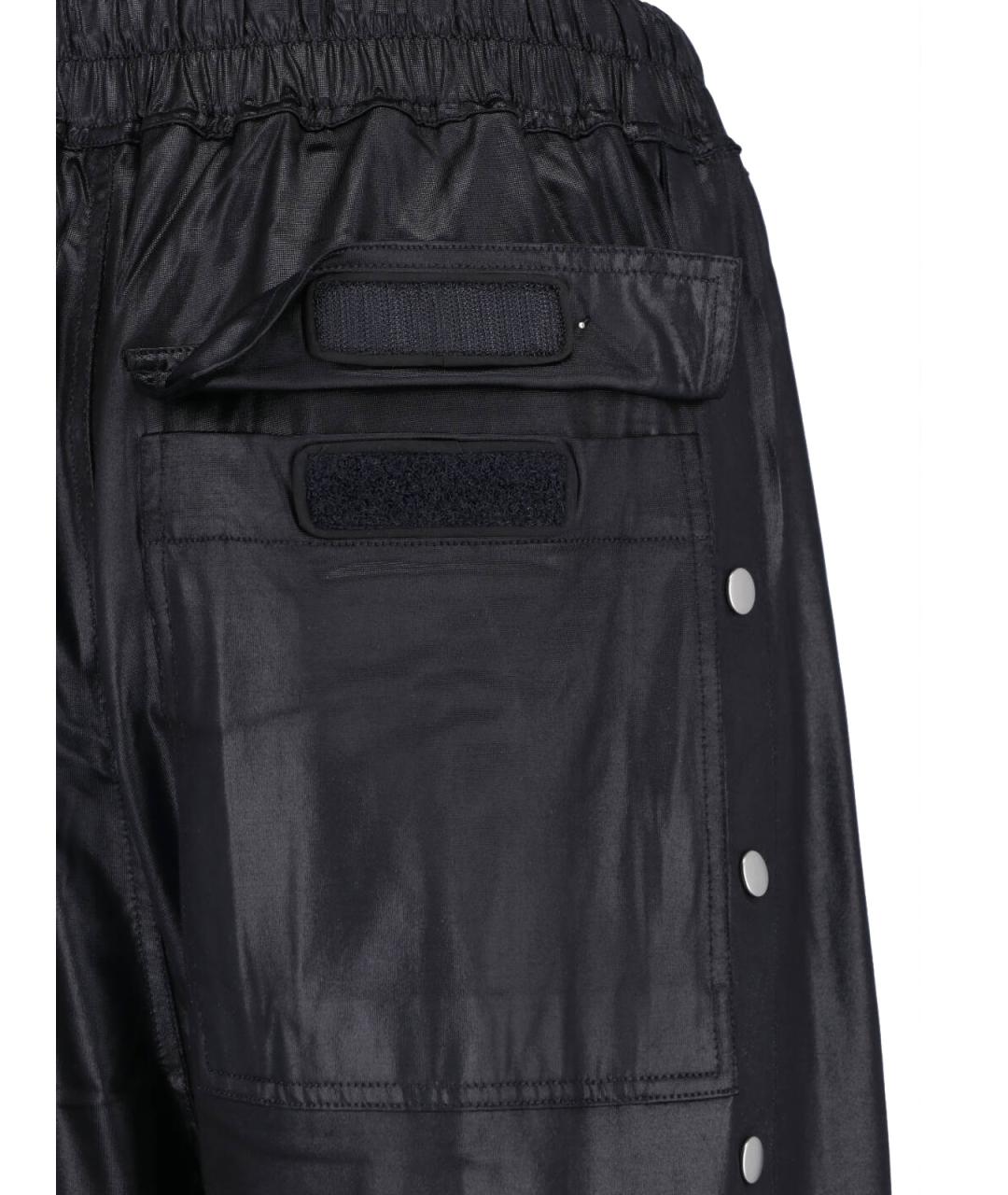 RICK OWENS DRKSHDW Черные хлопковые прямые брюки, фото 4