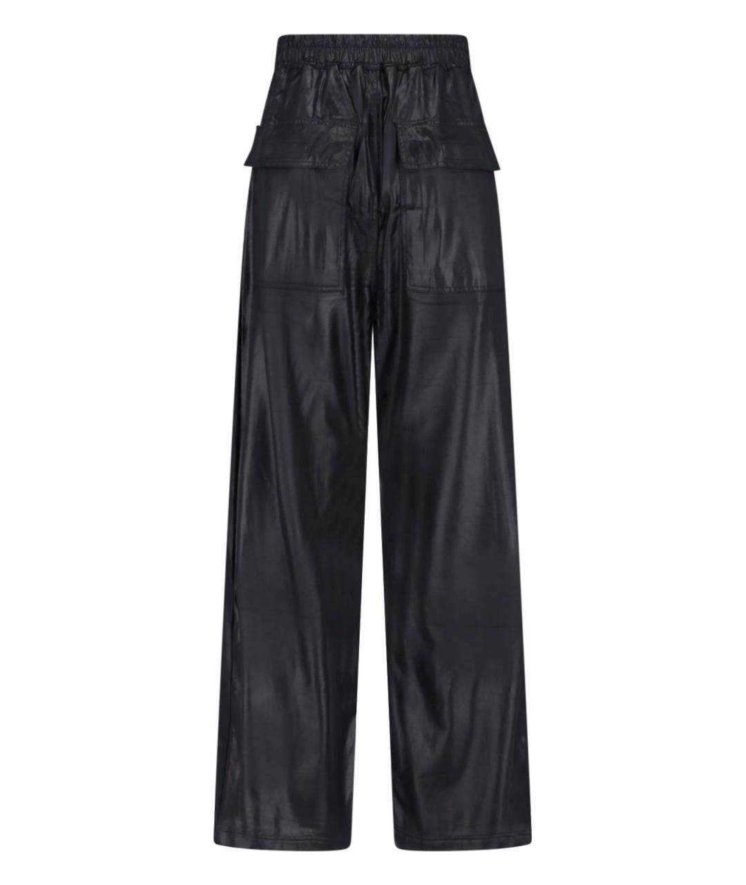 RICK OWENS DRKSHDW Черные хлопковые прямые брюки, фото 2