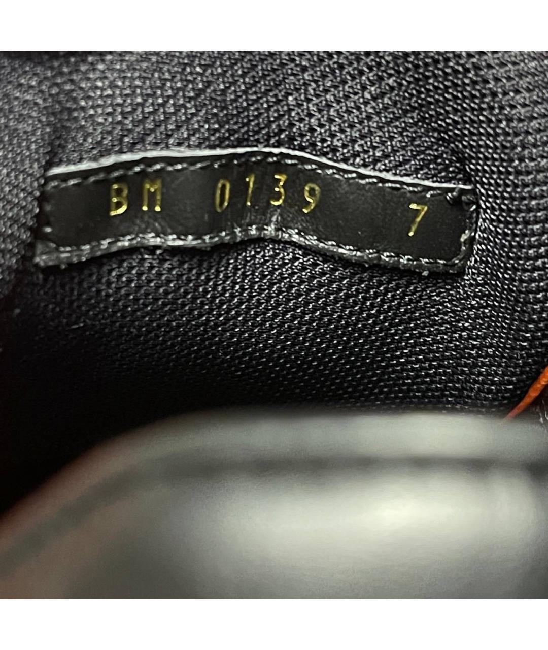 LOUIS VUITTON Черные кожаные низкие кроссовки / кеды, фото 6