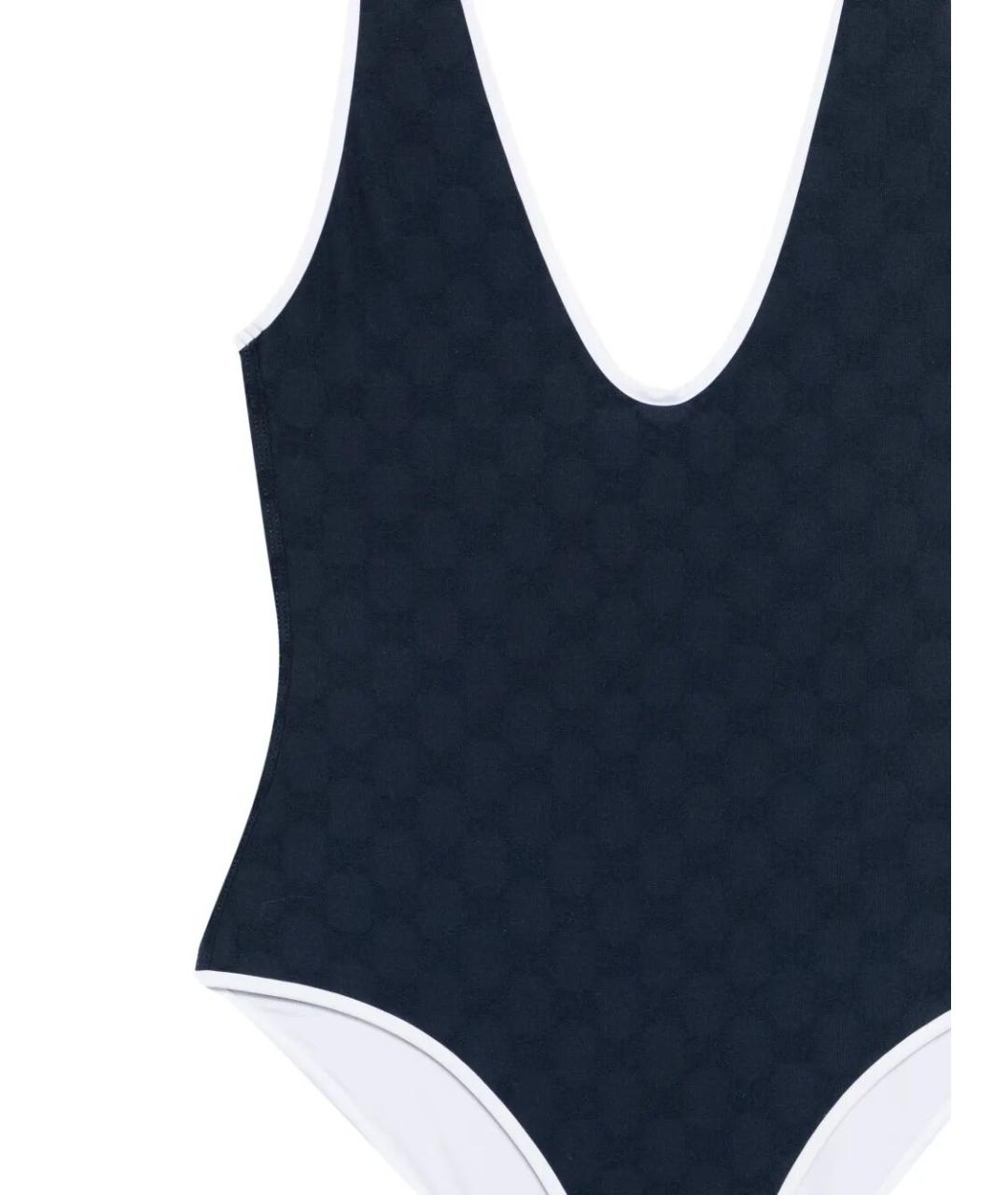 GUCCI Темно-синий полиамидовый купальник, фото 3
