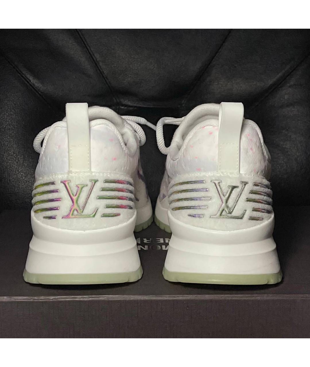 LOUIS VUITTON Белые текстильные низкие кроссовки / кеды, фото 2