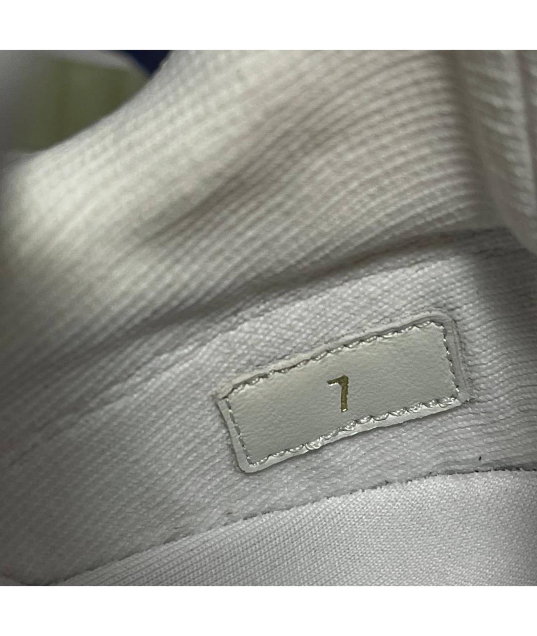 LOUIS VUITTON Белые текстильные низкие кроссовки / кеды, фото 6