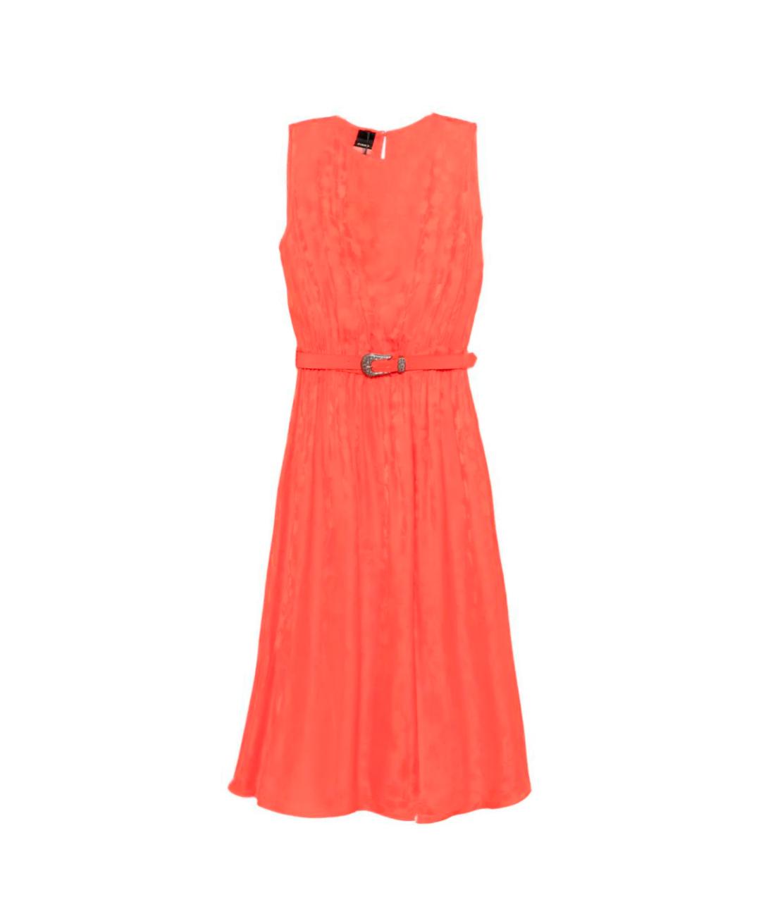PINKO Оранжевое вискозное повседневное платье, фото 1
