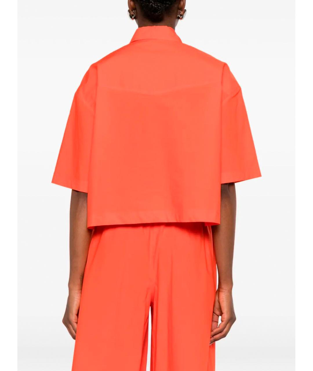 PINKO Оранжевая хлопковая рубашка, фото 4