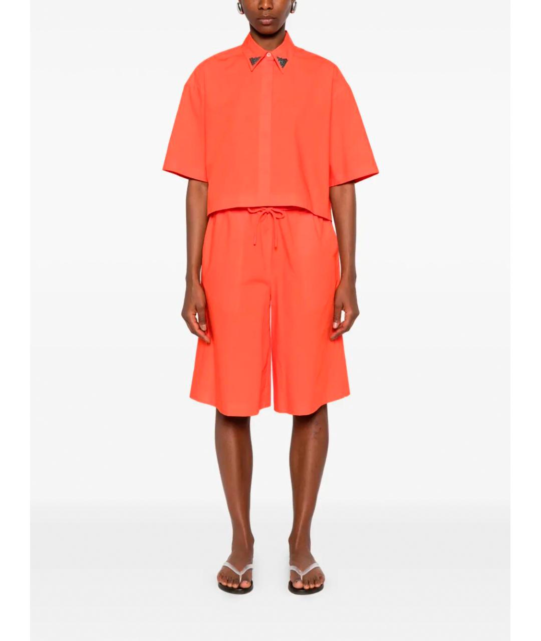 PINKO Оранжевая хлопковая рубашка, фото 2
