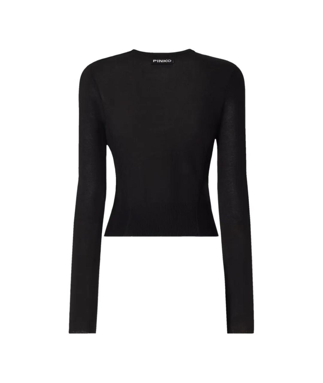 PINKO Черный вискозный кардиган, фото 2