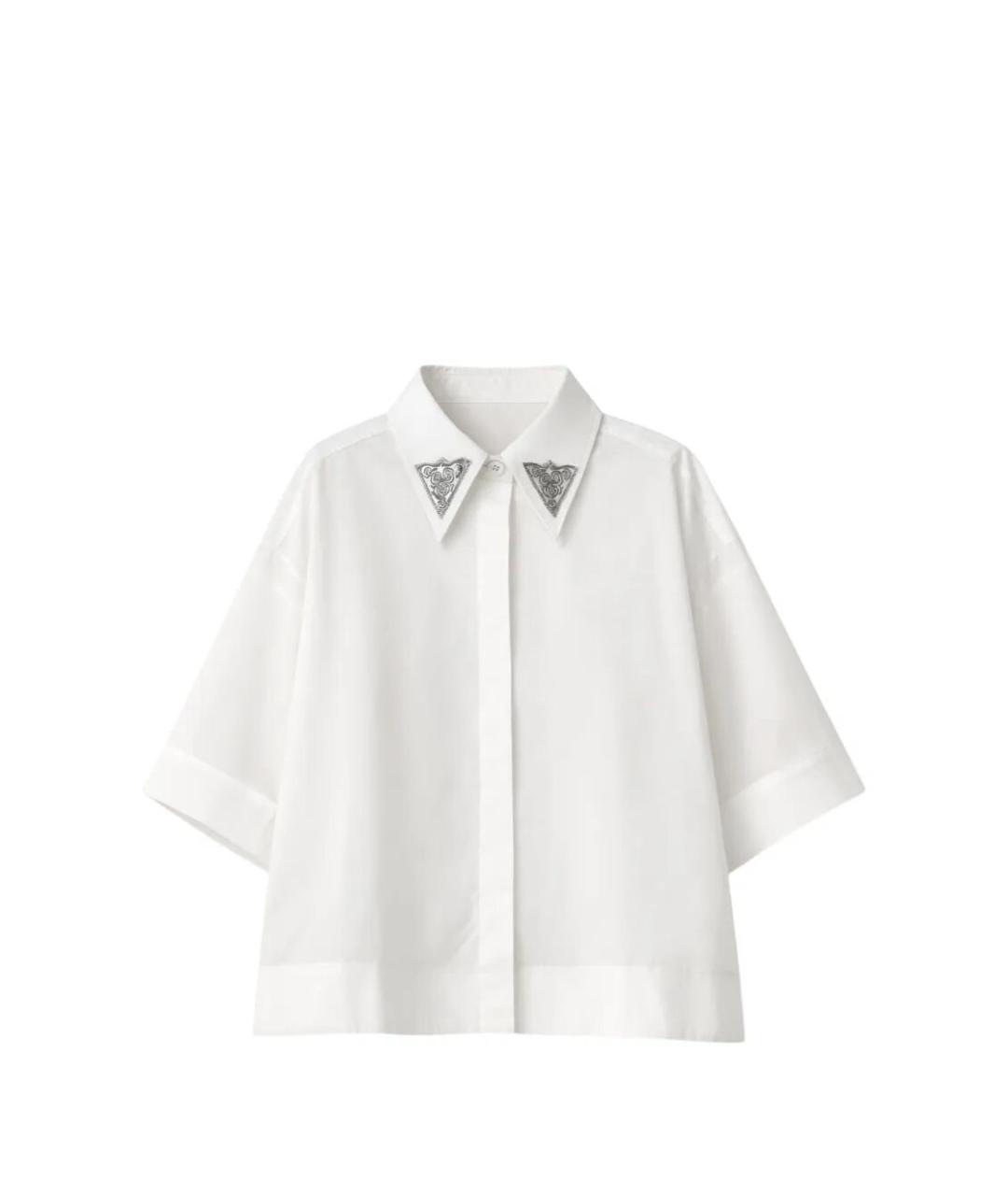 PINKO Белая хлопковая рубашка, фото 1