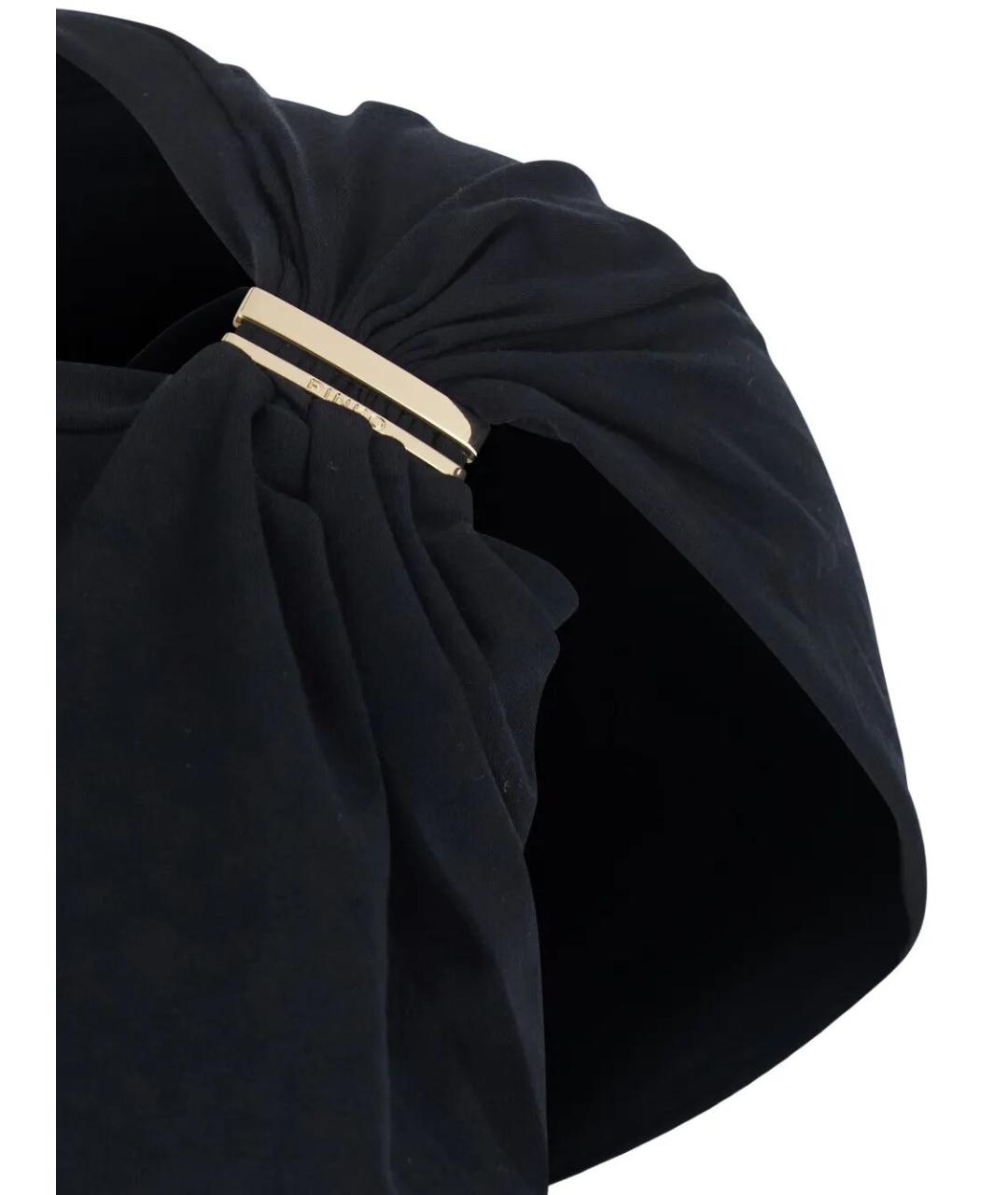 PINKO Черная хлопковая майка, фото 3