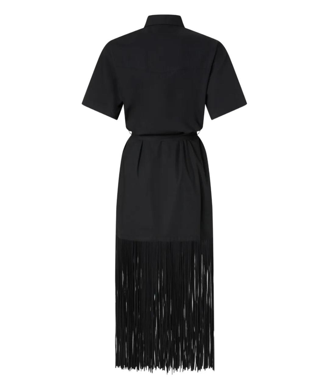 PINKO Черное хлопковое повседневное платье, фото 2