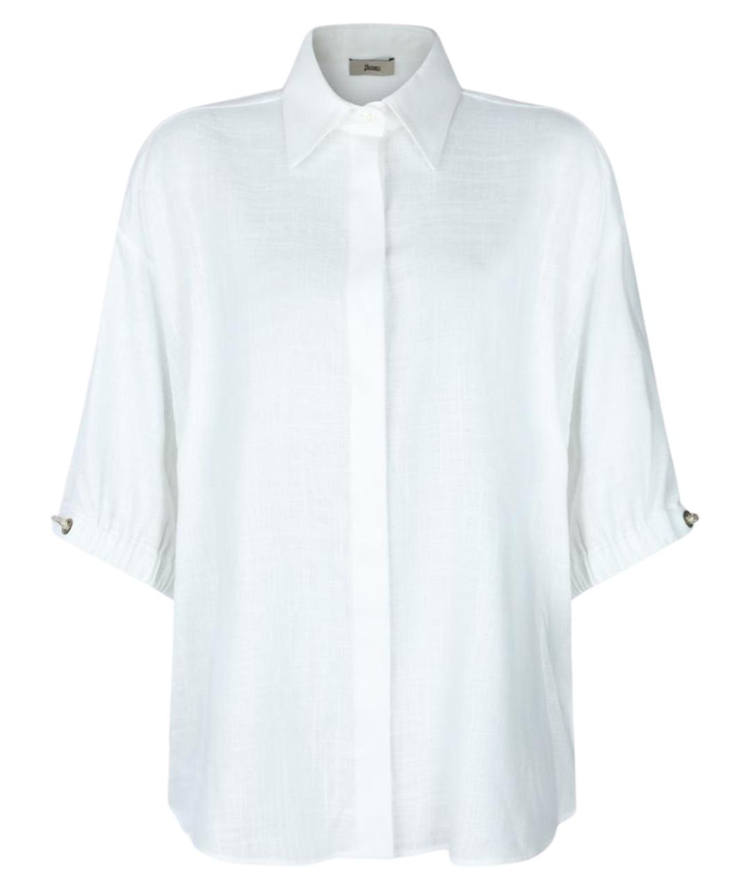 HERNO Белая льняная рубашка, фото 1