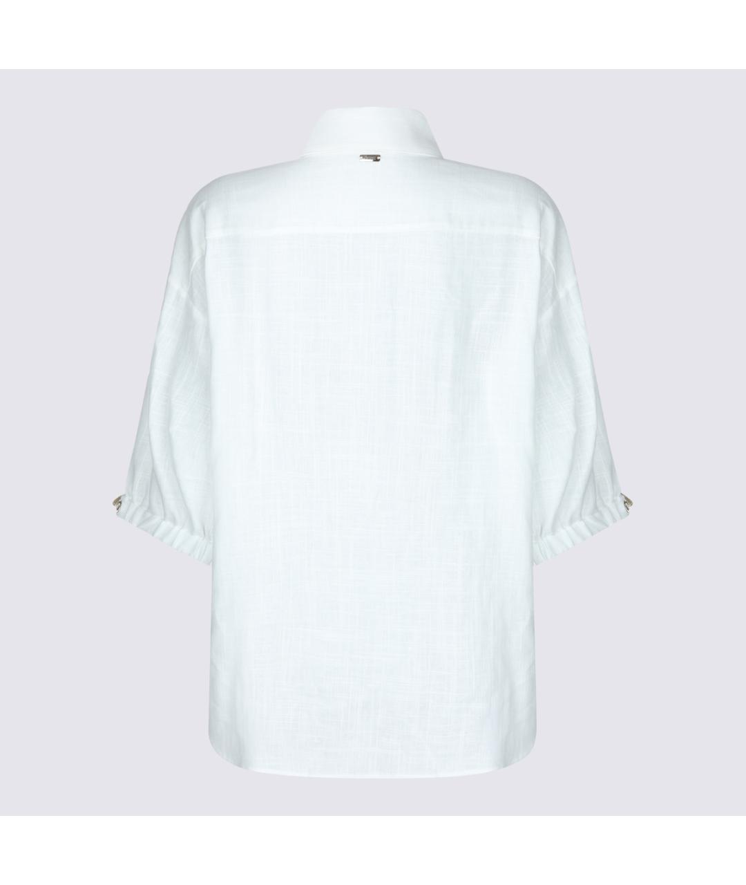 HERNO Белая льняная рубашка, фото 2