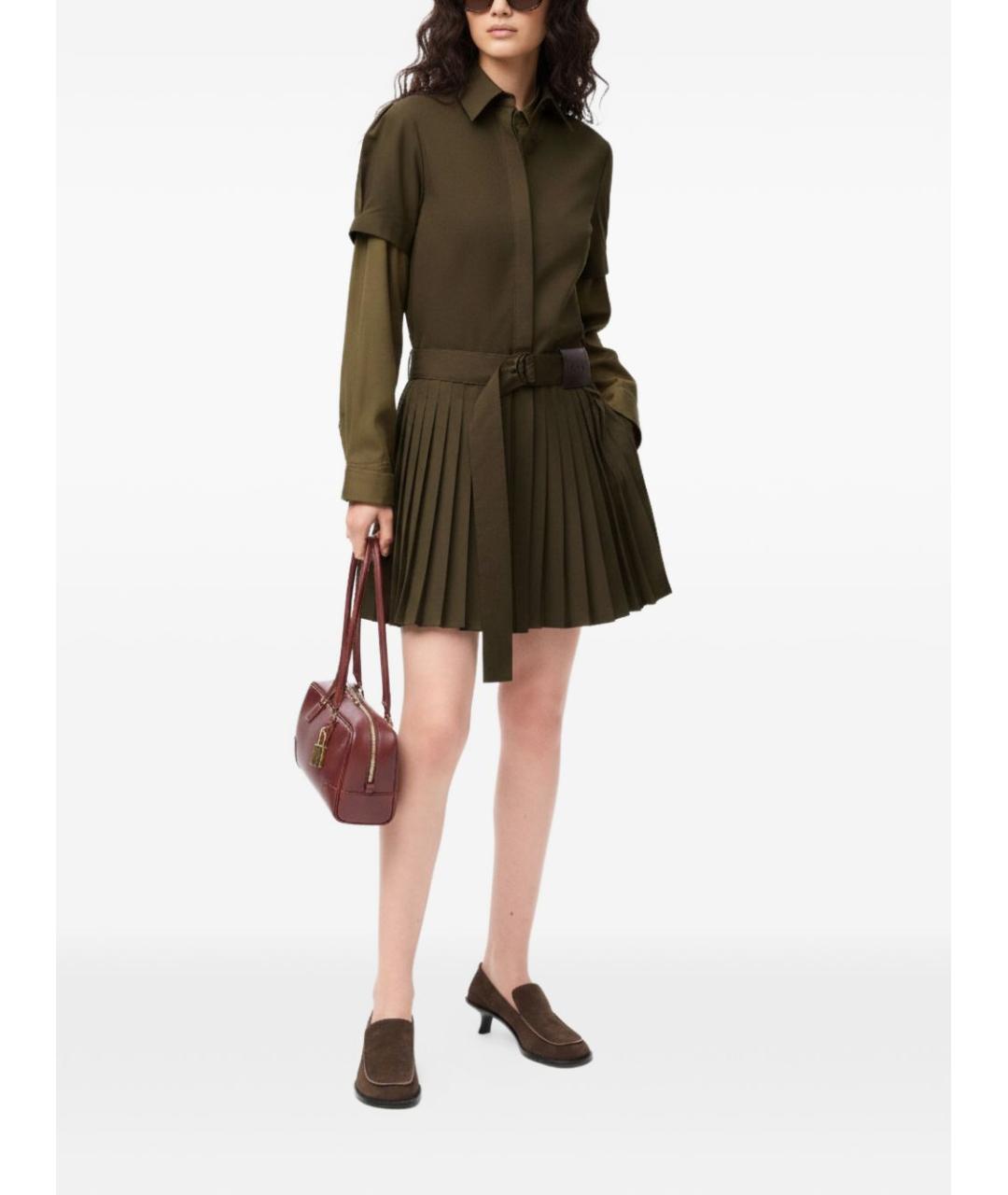 LOEWE Зеленые повседневное платье, фото 2