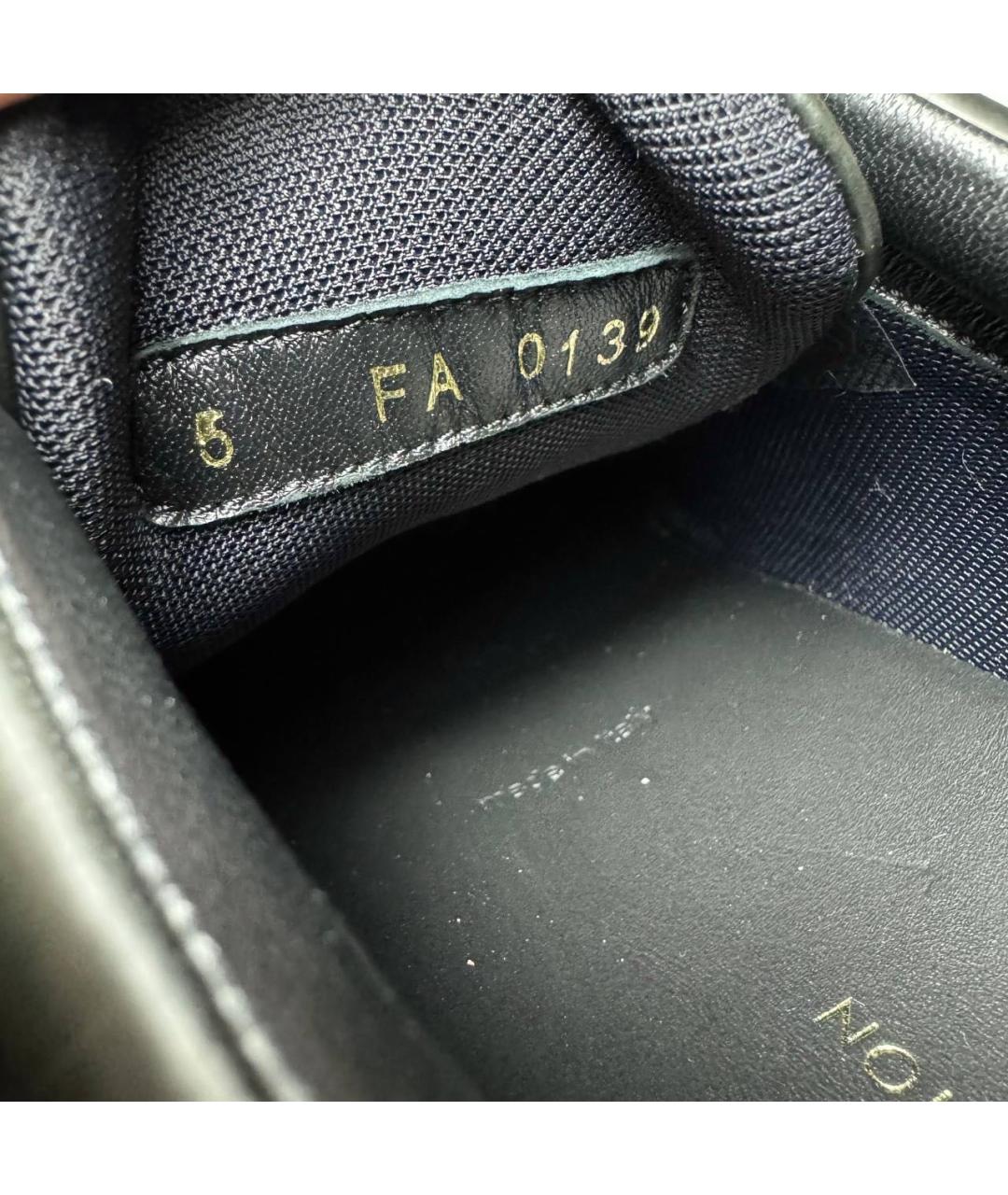 LOUIS VUITTON Черные кожаные кроссовки, фото 6