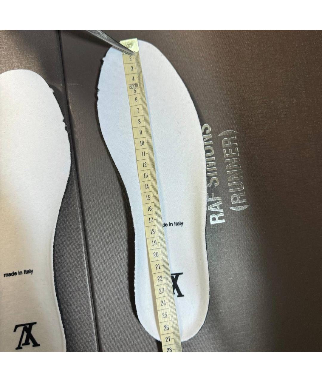 LOUIS VUITTON Белые текстильные низкие кроссовки / кеды, фото 8