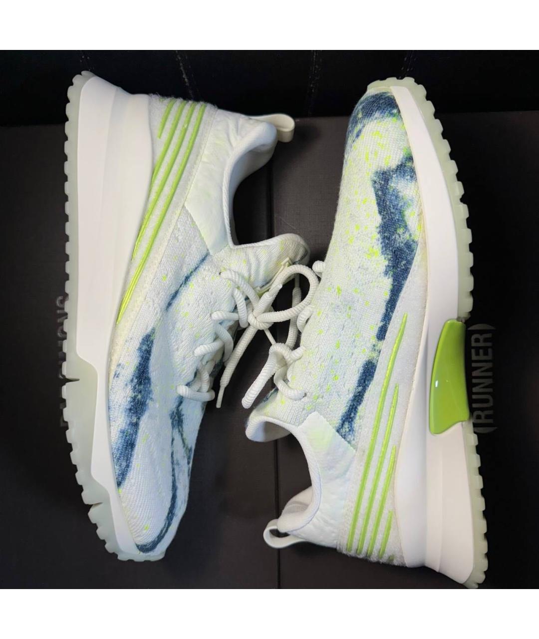 LOUIS VUITTON Белые текстильные низкие кроссовки / кеды, фото 5