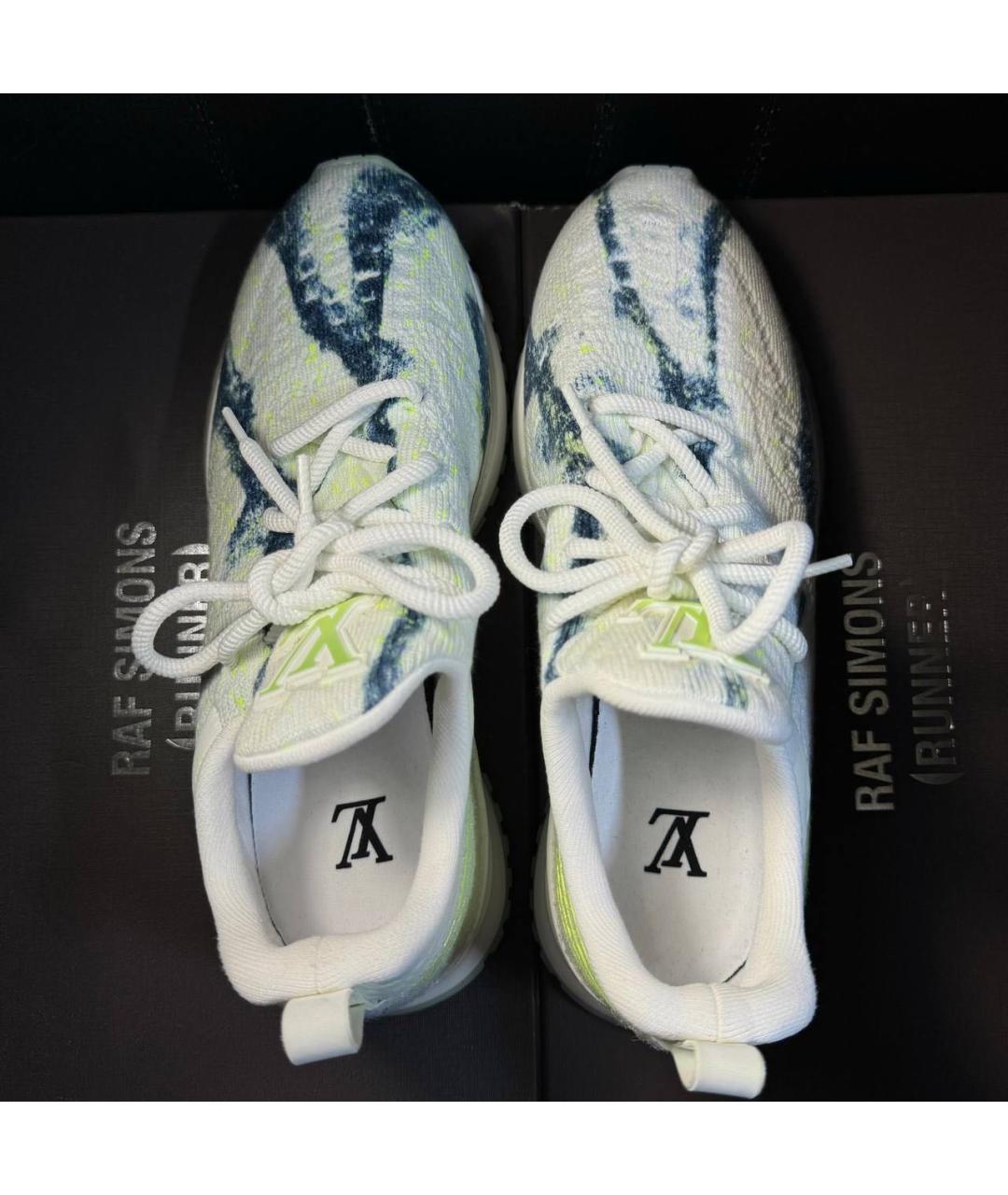 LOUIS VUITTON Белые текстильные кроссовки, фото 8