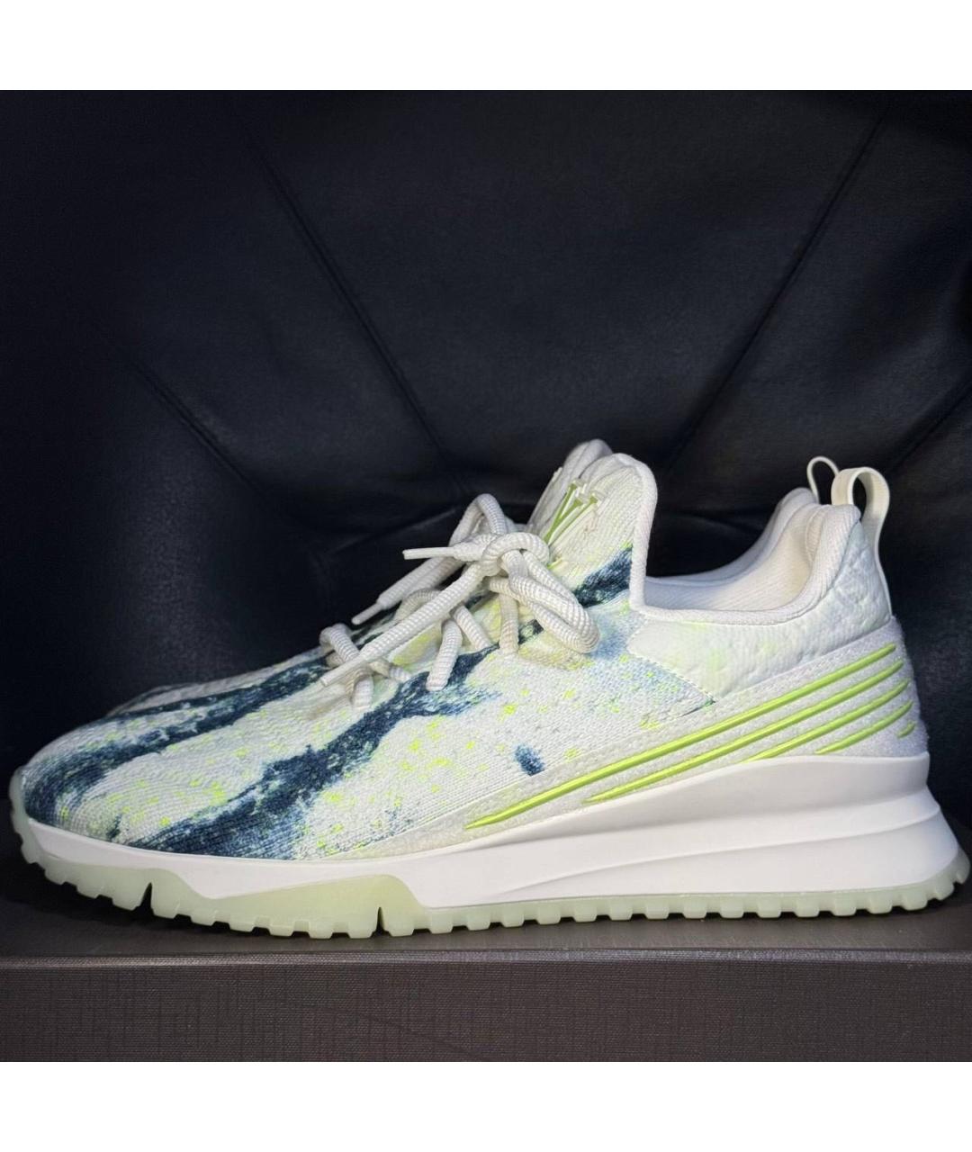 LOUIS VUITTON Белые текстильные кроссовки, фото 6