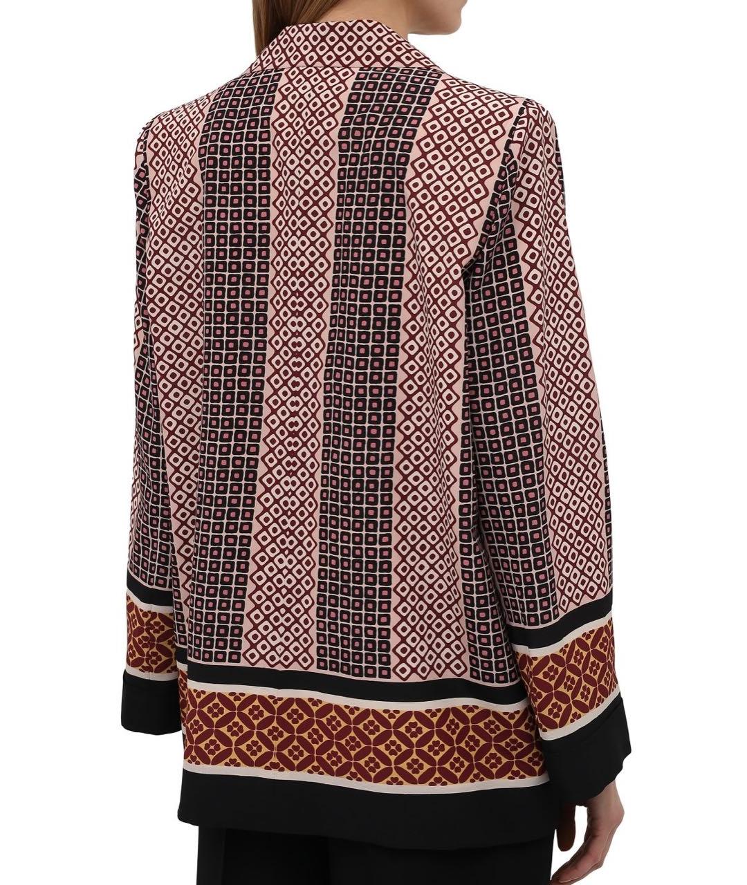 SAINT LAURENT Коричневый шелковый жакет/пиджак, фото 2