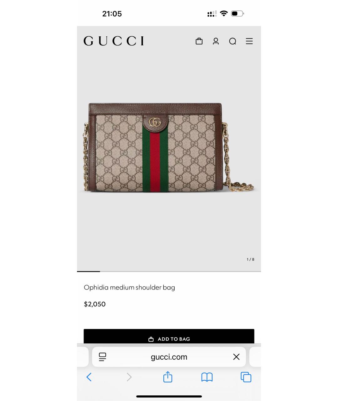 GUCCI Мульти сумка через плечо, фото 9