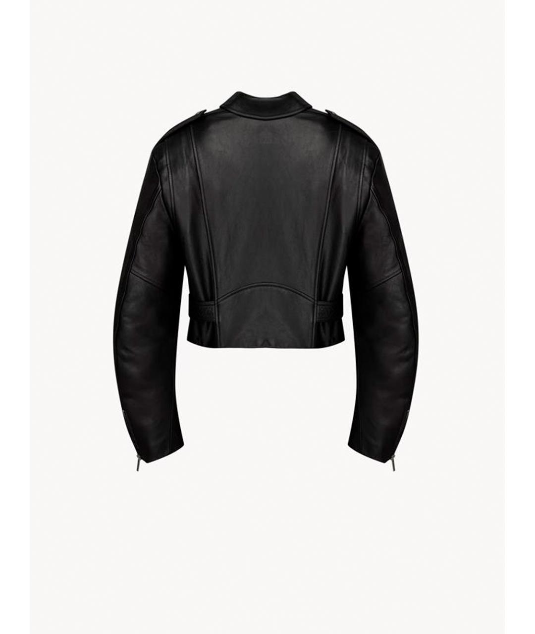 SAINT LAURENT Черная кожаная куртка, фото 3