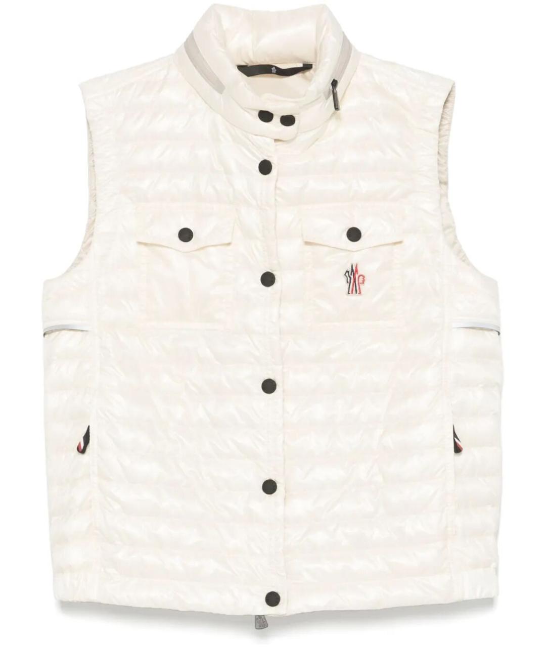 MONCLER Белый полиамидовый жилет, фото 1