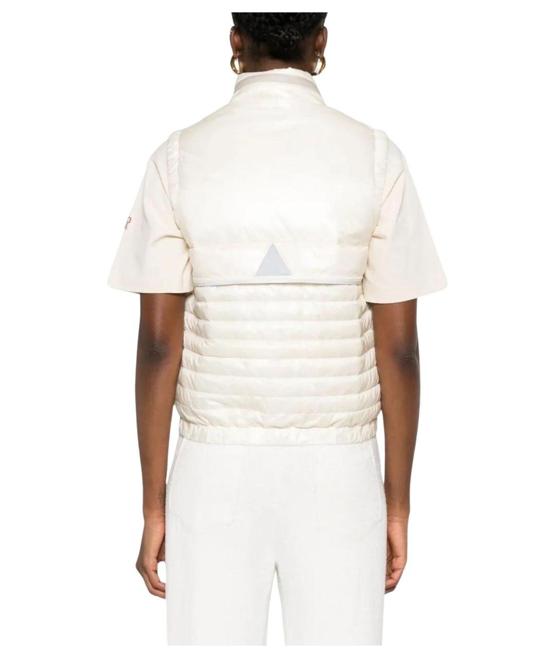 MONCLER Белый полиамидовый жилет, фото 4