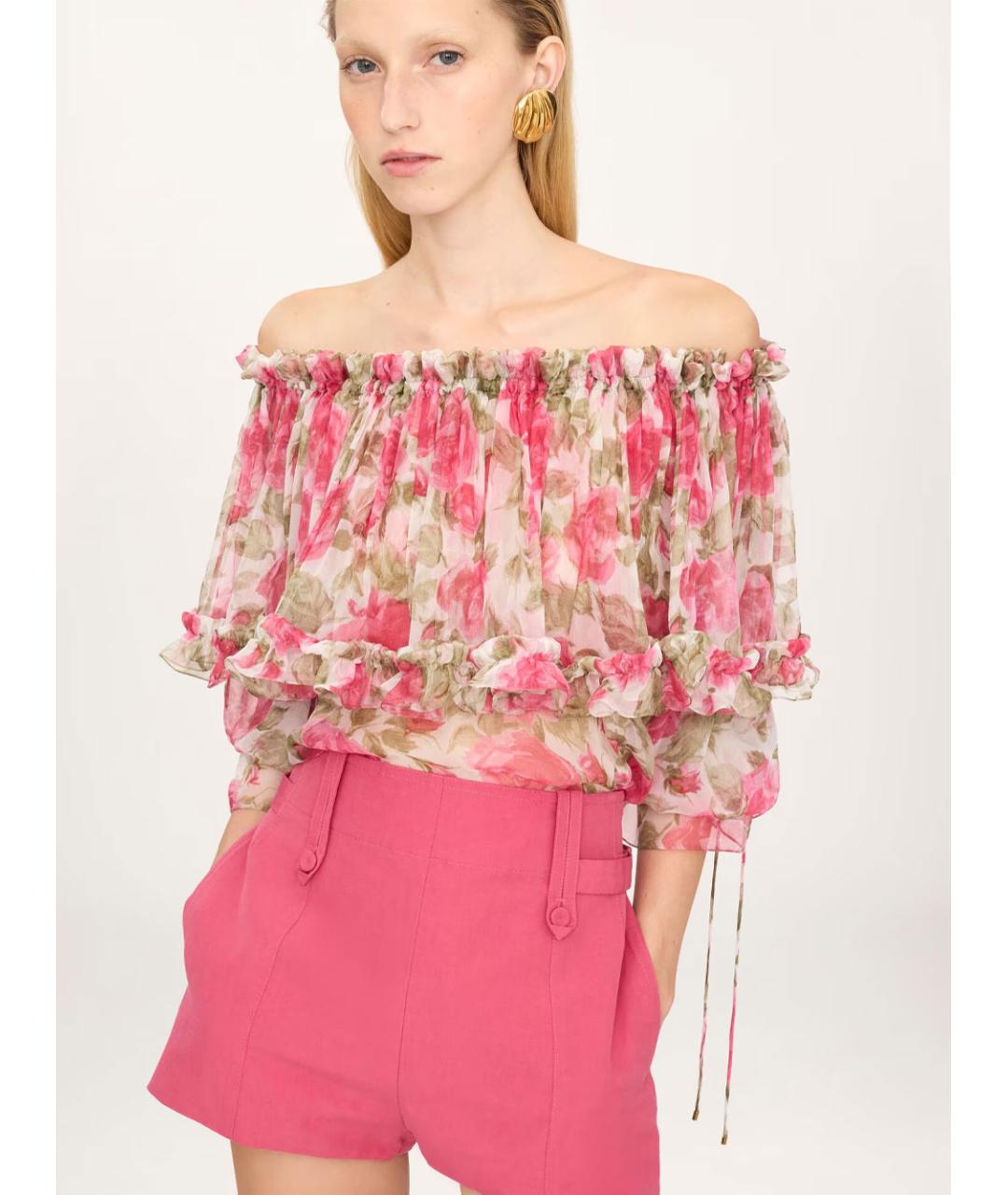 CHLOE Мульти шелковая блузы, фото 2