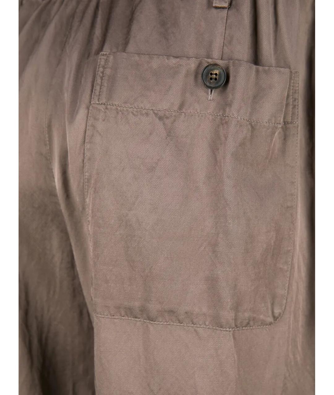 DRIES VAN NOTEN Коричневые прямые джинсы, фото 3